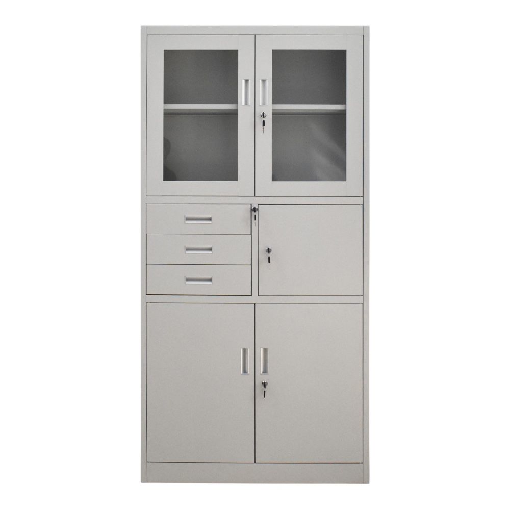 Gabinete gavetas y puertas con caja fuerte