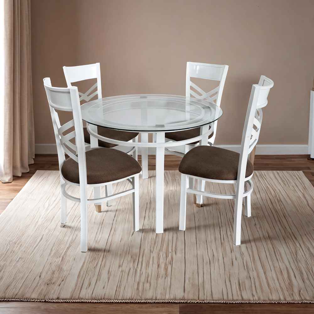 Comedor Roma con vidrio templado