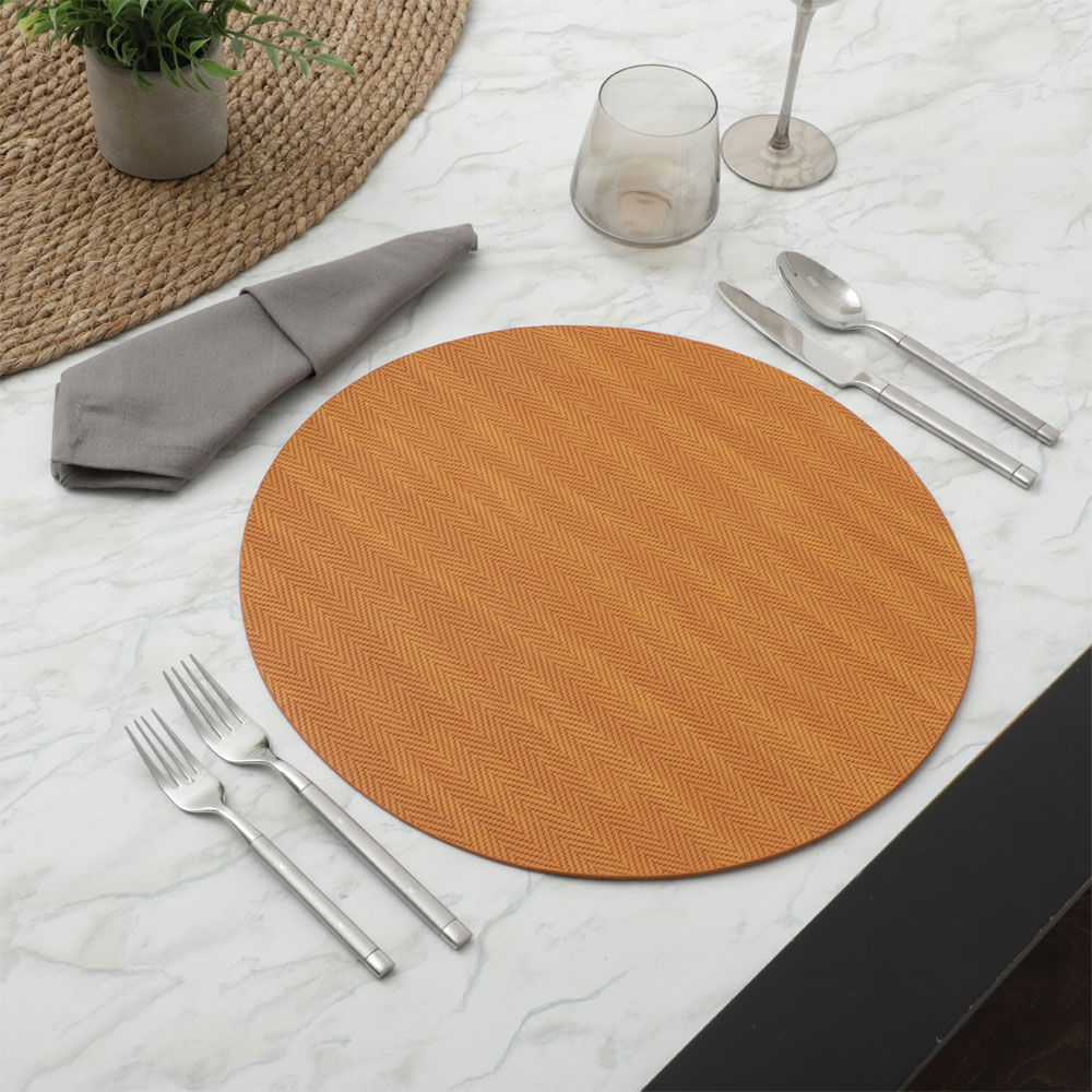 Individual redondo de poliuretano para mesa 38 cm