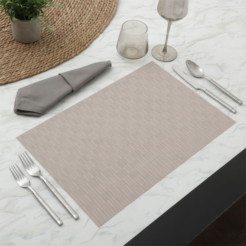 Individual rectangular de poliuretano para mesa 30x45 cm