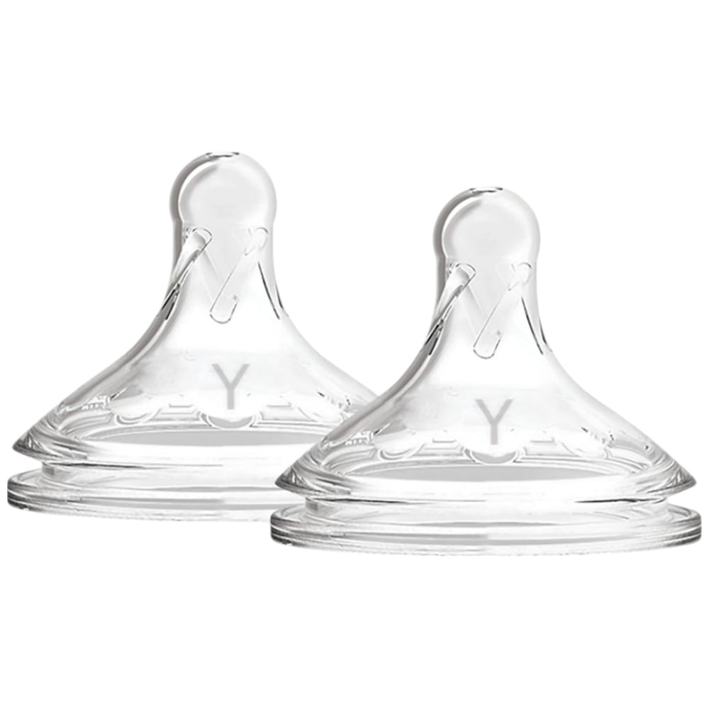 Set de 2 biberones flujo espeso 4 Natural Flow 9M+
