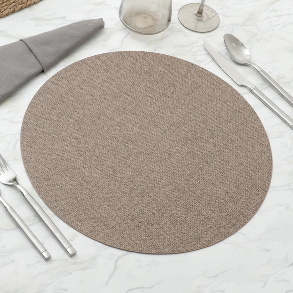 Individual redondo de poliuretano para mesa 38 cm