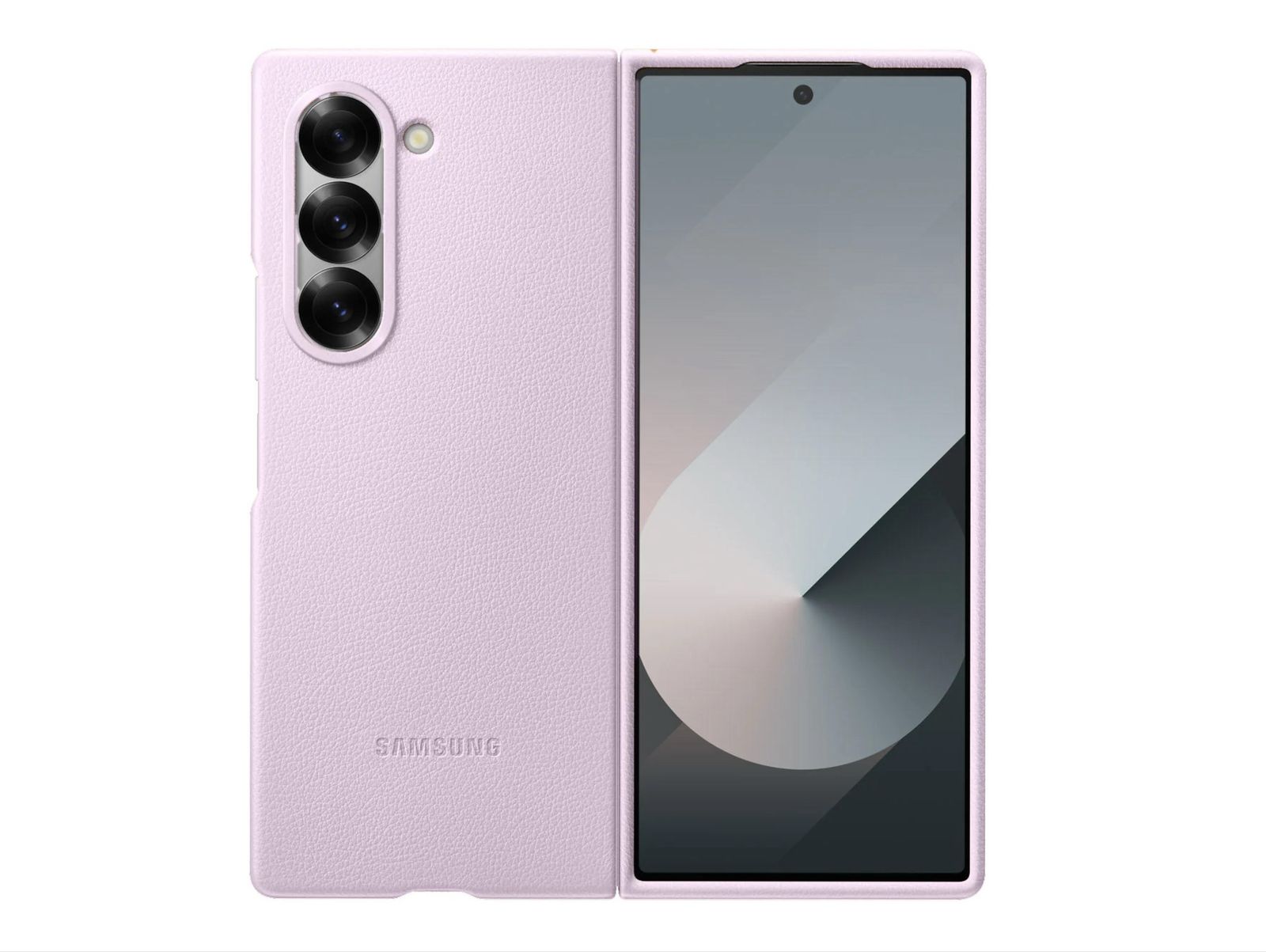 Case de cuero rosado para Samsung Z fold 6