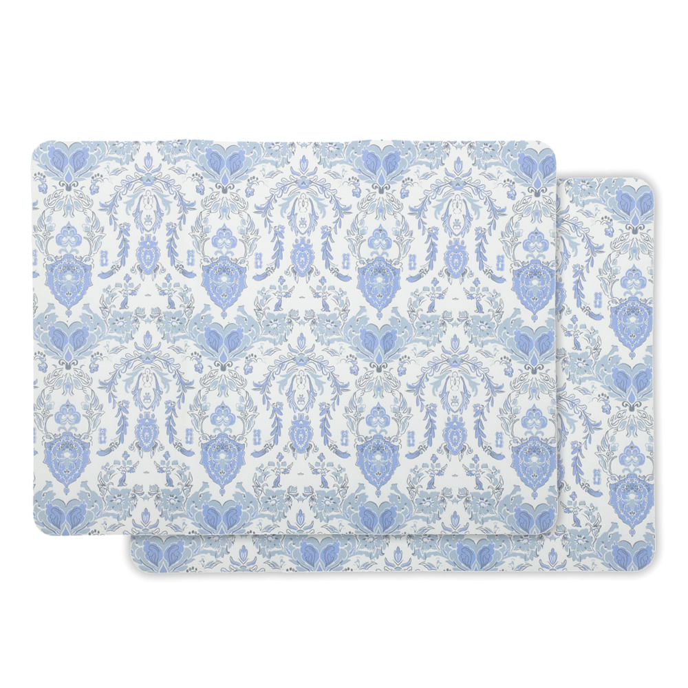 Set de dos tapetes antideslizantes de poliuretano para escurrir platos 30x51 cm