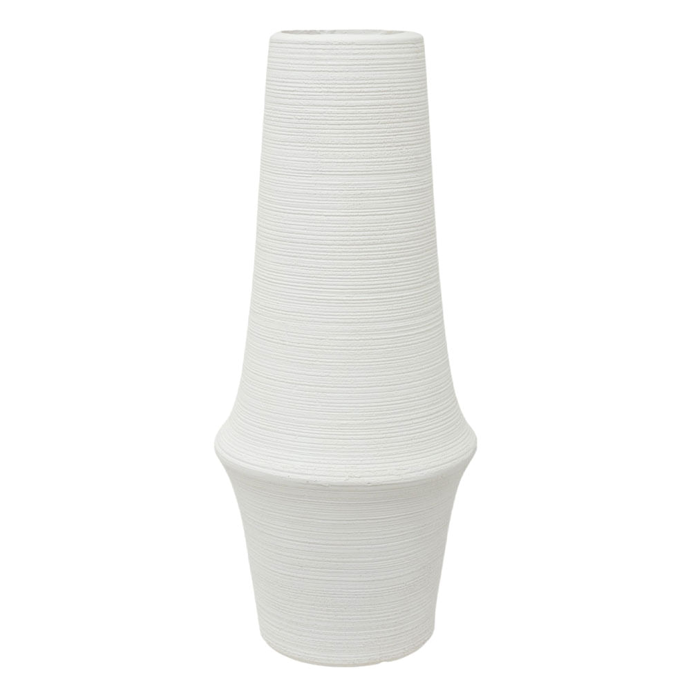 Maceta de oxido de magnesio con textura de líneas 35x85 cm