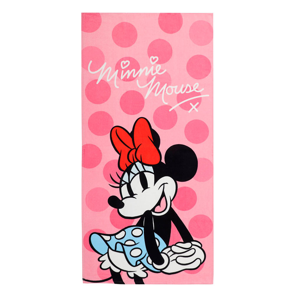 Toalla infantil Hilasal de algodón Minnie pink classic