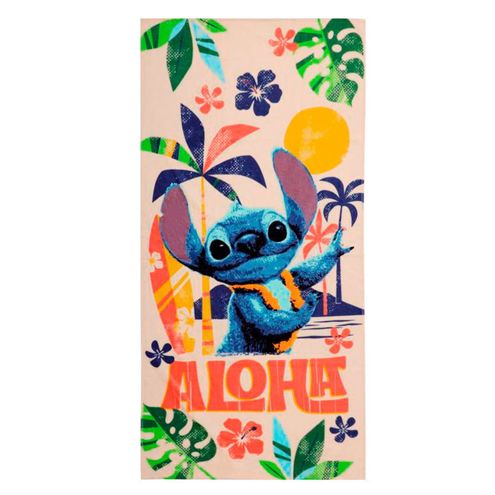 Toalla infantil Hilasal de algodón Stitch aloha