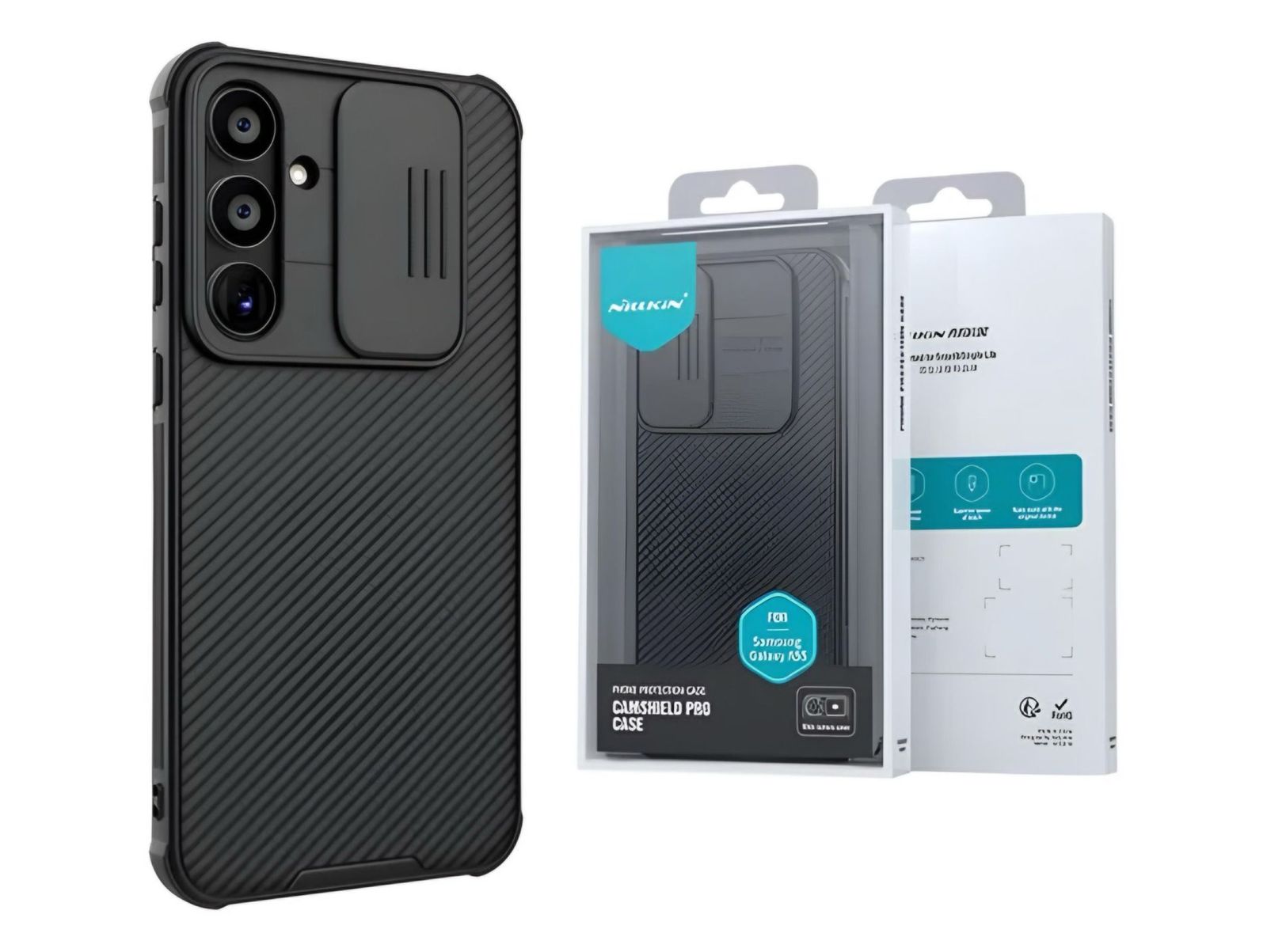 Case Nilkin con protector de cámara para Samsung A56