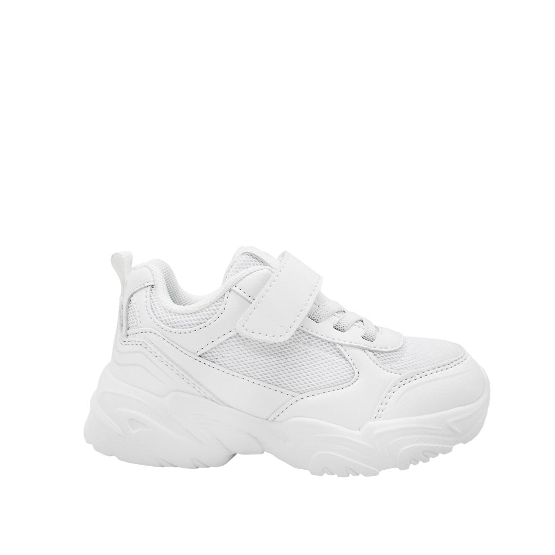 Tennis escolares Brent para niño color blanco