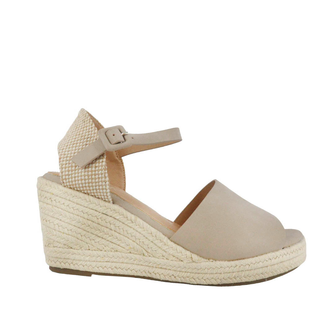 Cuñas Anaya para mujer color taupe