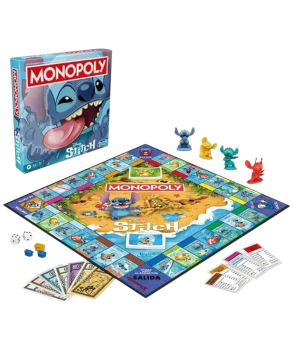 Hasbro gaming juego de mesa monopoly Stitch