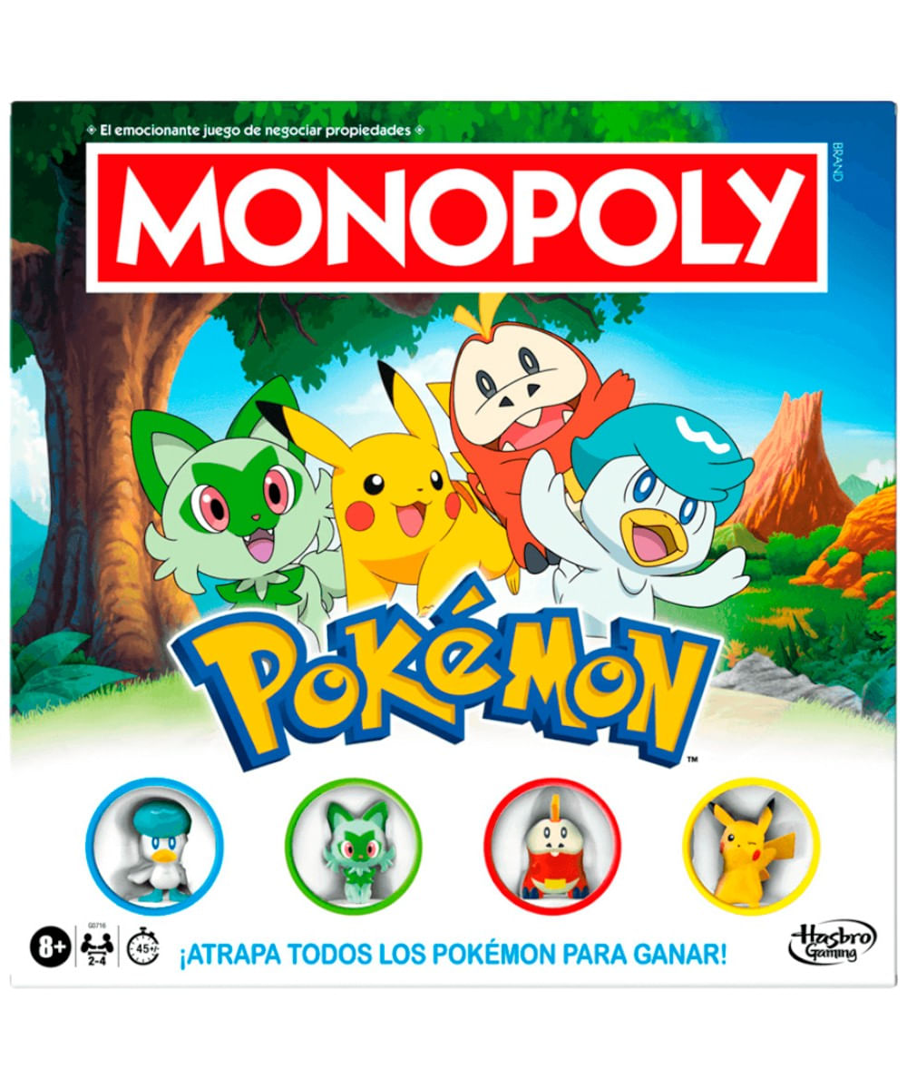 Hasbro gaming juego de mesa monopoly Pokémon