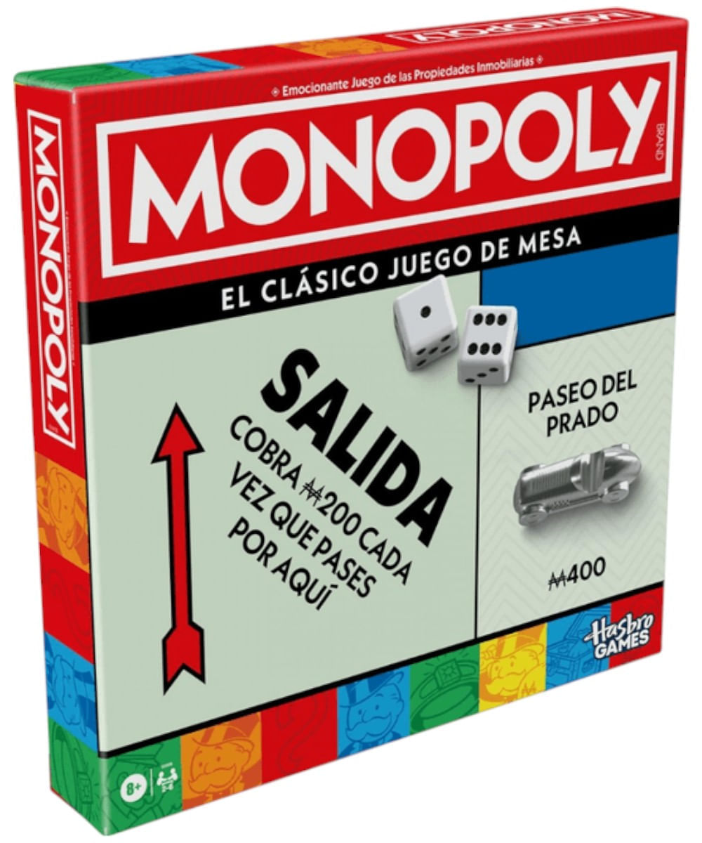 Hasbro gaming juego de mesa monopoly classic refresh