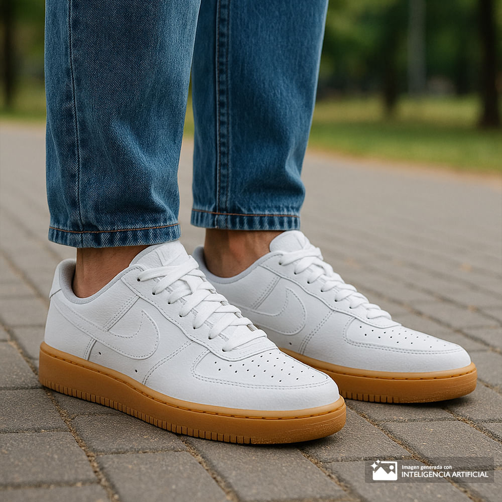 Zapato Nike Court Vision Low deportivo casual blanco para hombre