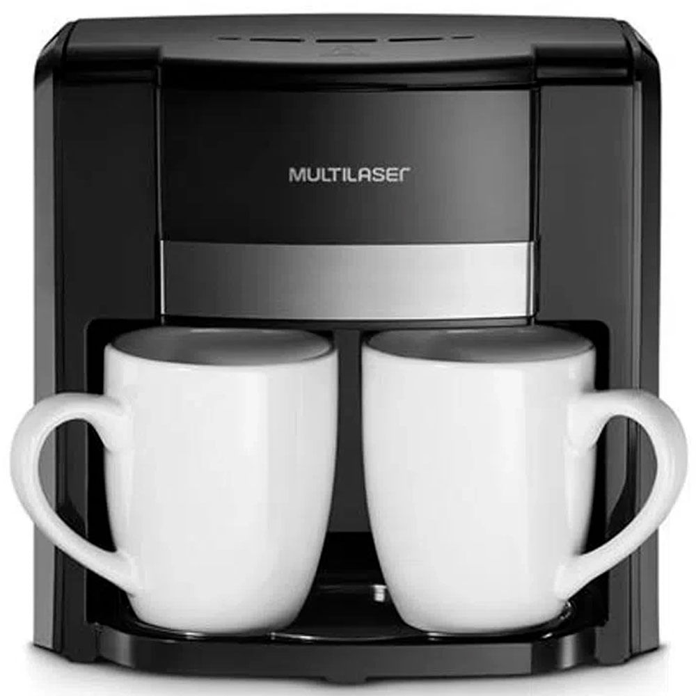 Cafetera eléctrica Multilaser 2 tasas con filtro BE009USA