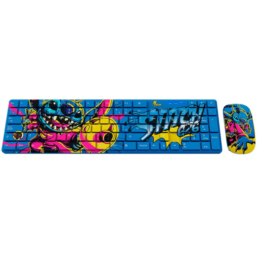 Combo de teclado y ratón inalámbricos en español Stitch