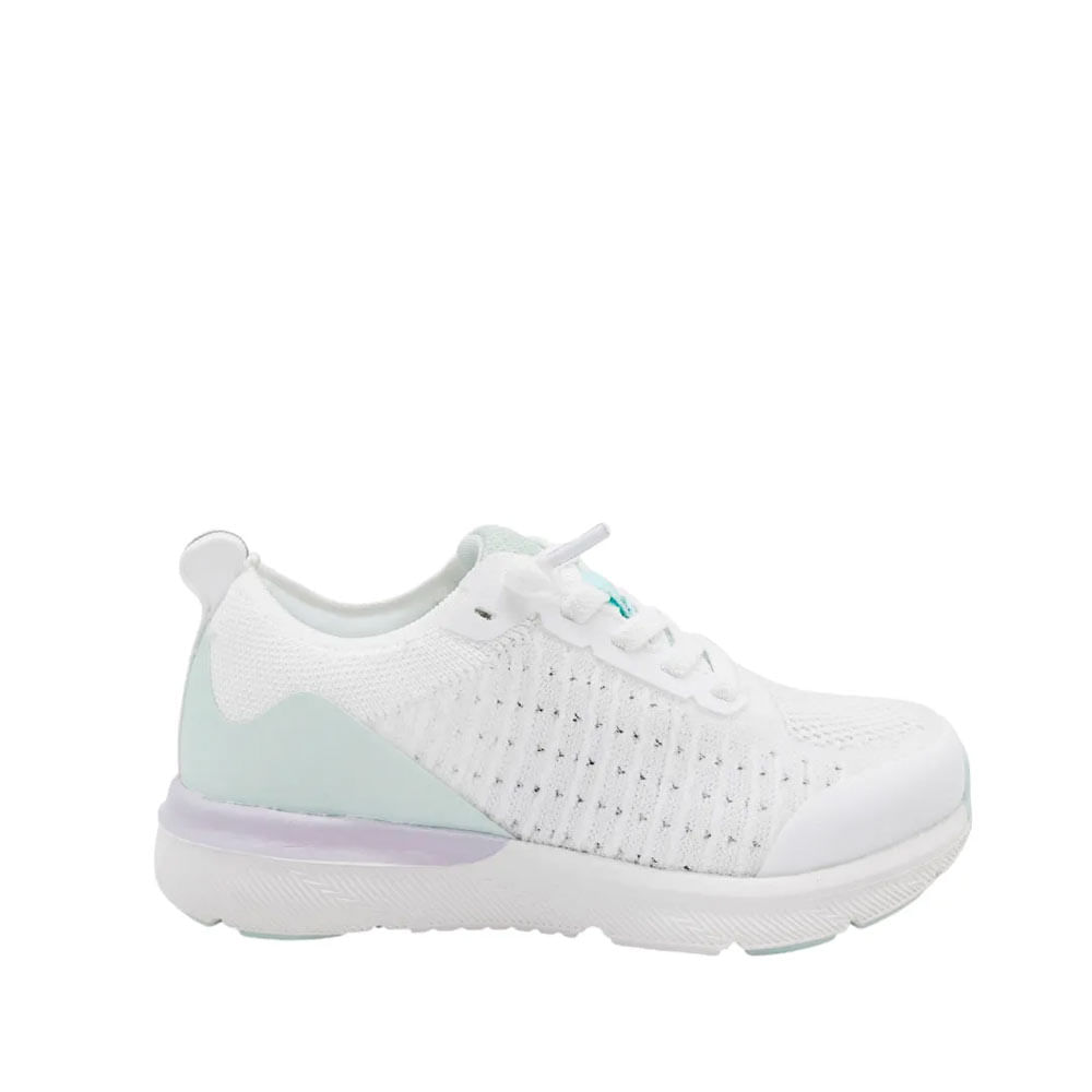 Tennis escolares Simona para niña color blanco