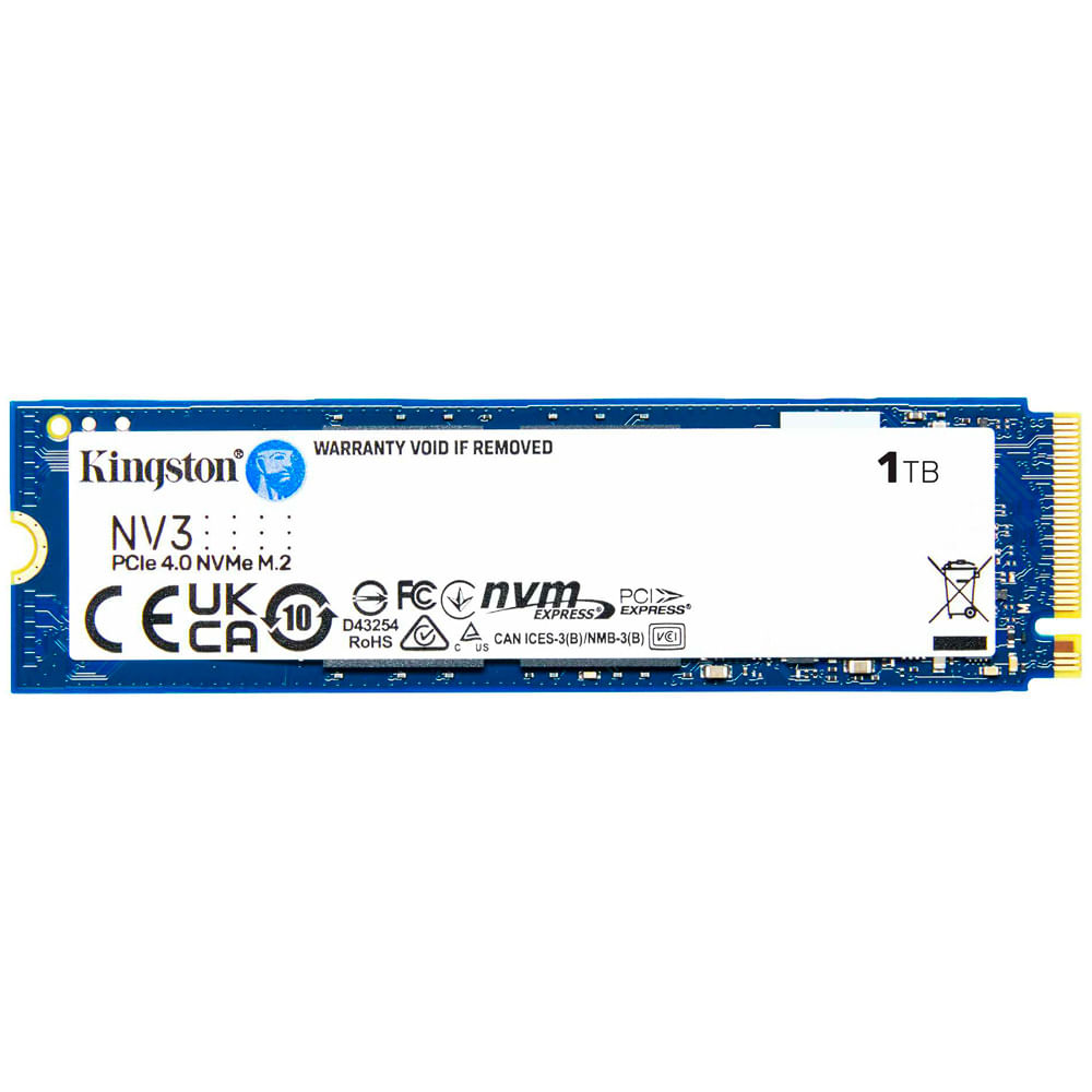 Disco de estado solido SSD Kingston NV3 NVMe M.2 PCIe 4.0 de 1 TB