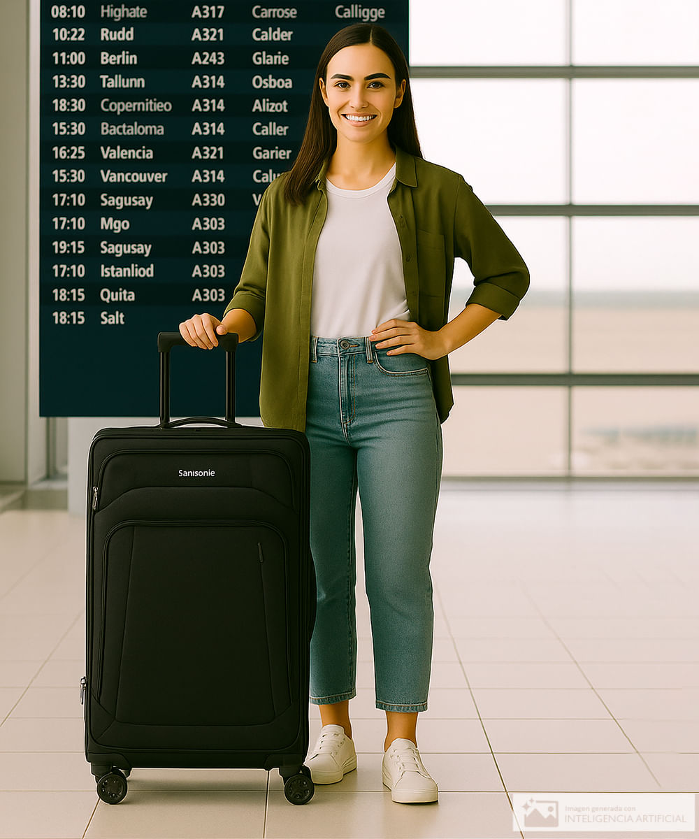 Maleta grande Samsonite spinner negra