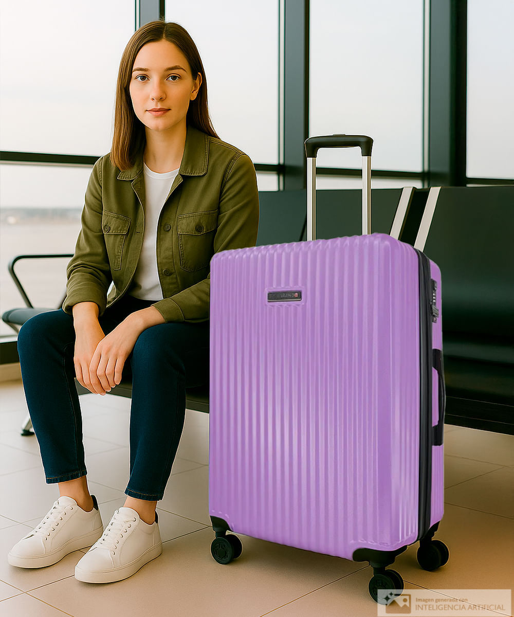 Maleta mediana Swissbrand riga 3.0 lavanda