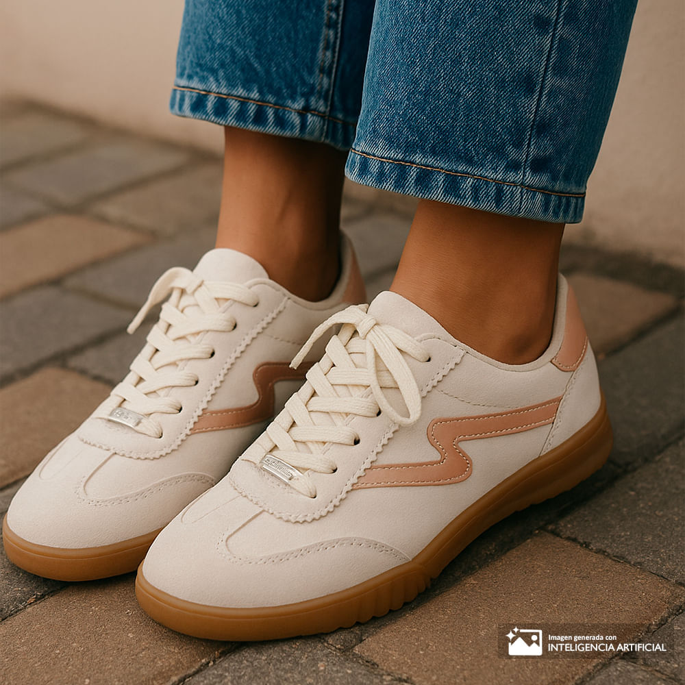 Zapato casual Orange color blanco/gris para mujer