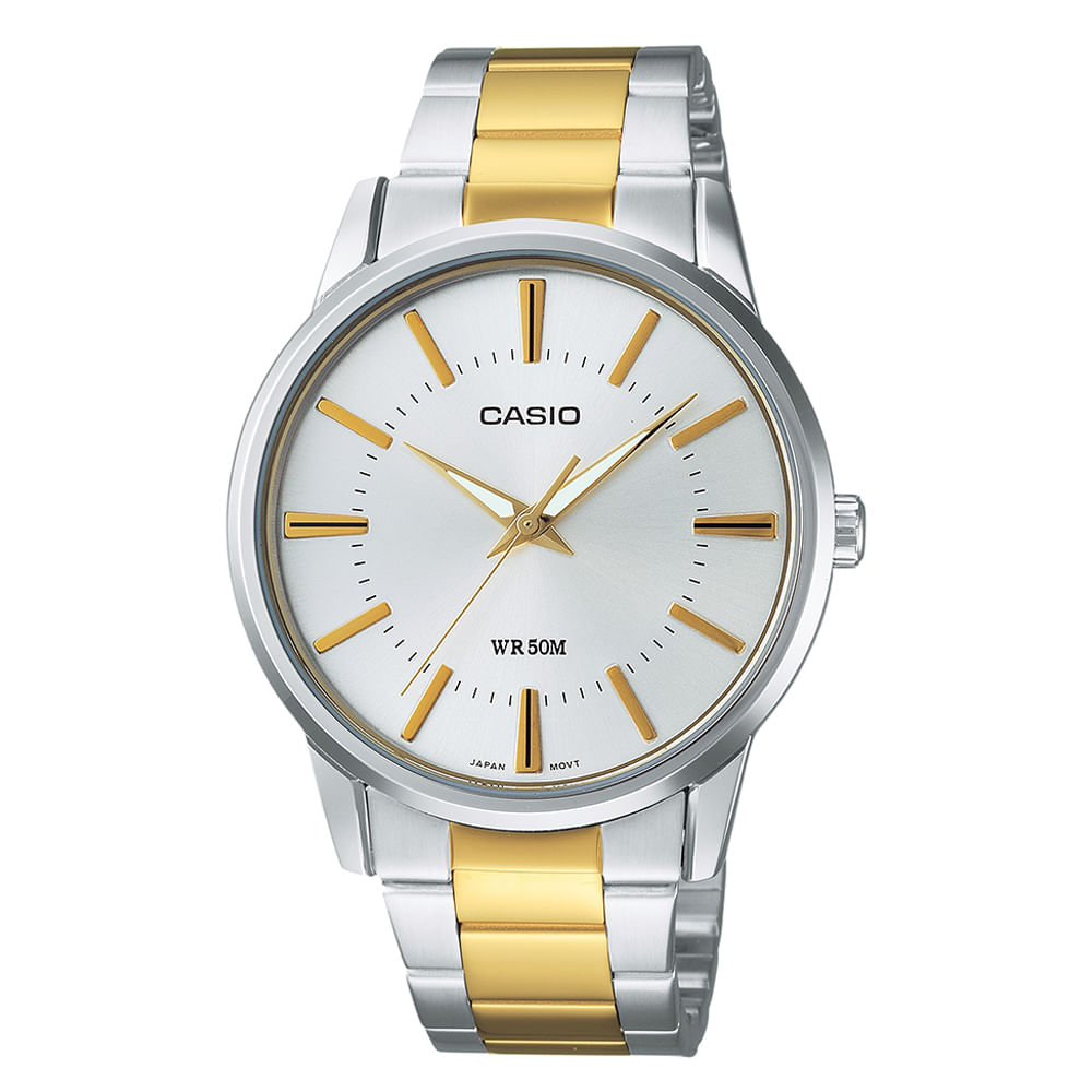 Reloj Casio análogo metálico combinado para hombre