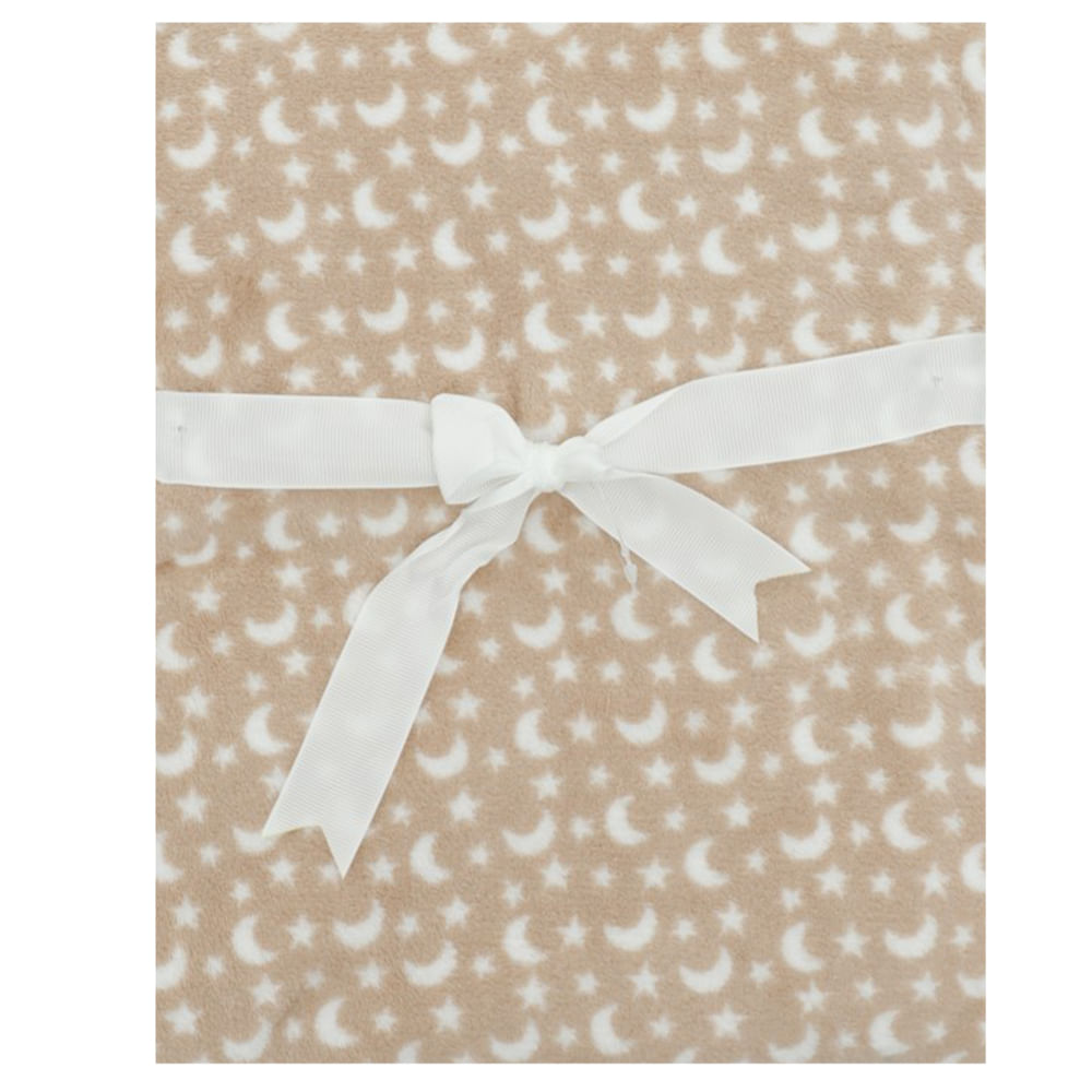 Frazada con estampado de estrellas y lunas para be