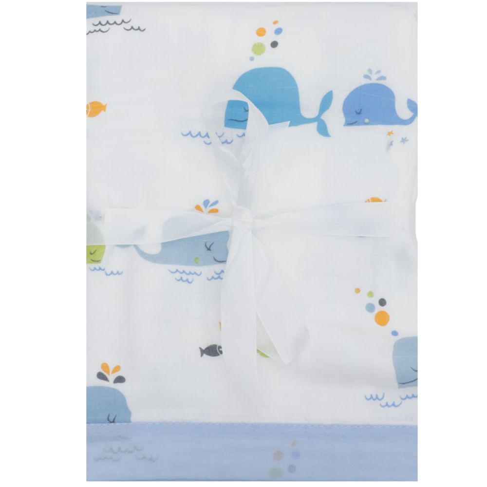 Frazada con estampado de dinosaurios para bebé