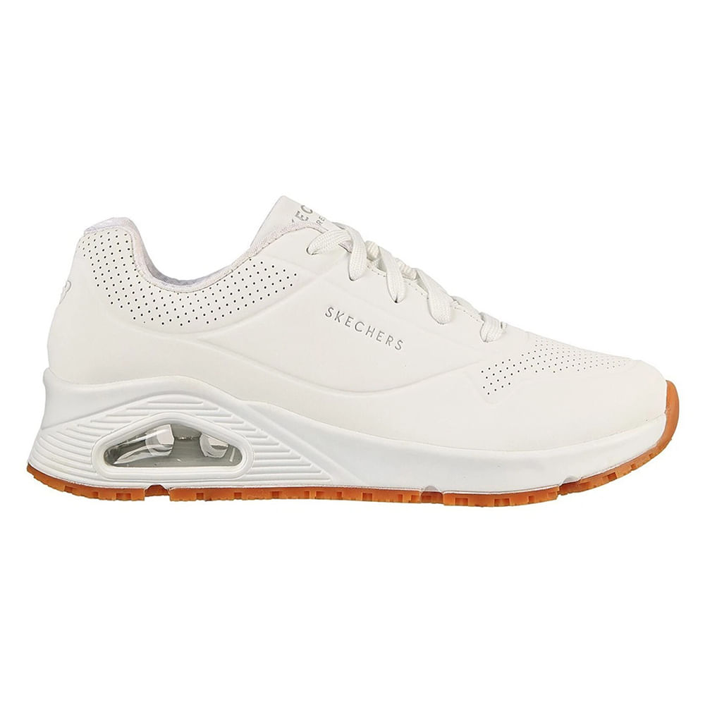 Zapato casual Skechers color blanco para mujer