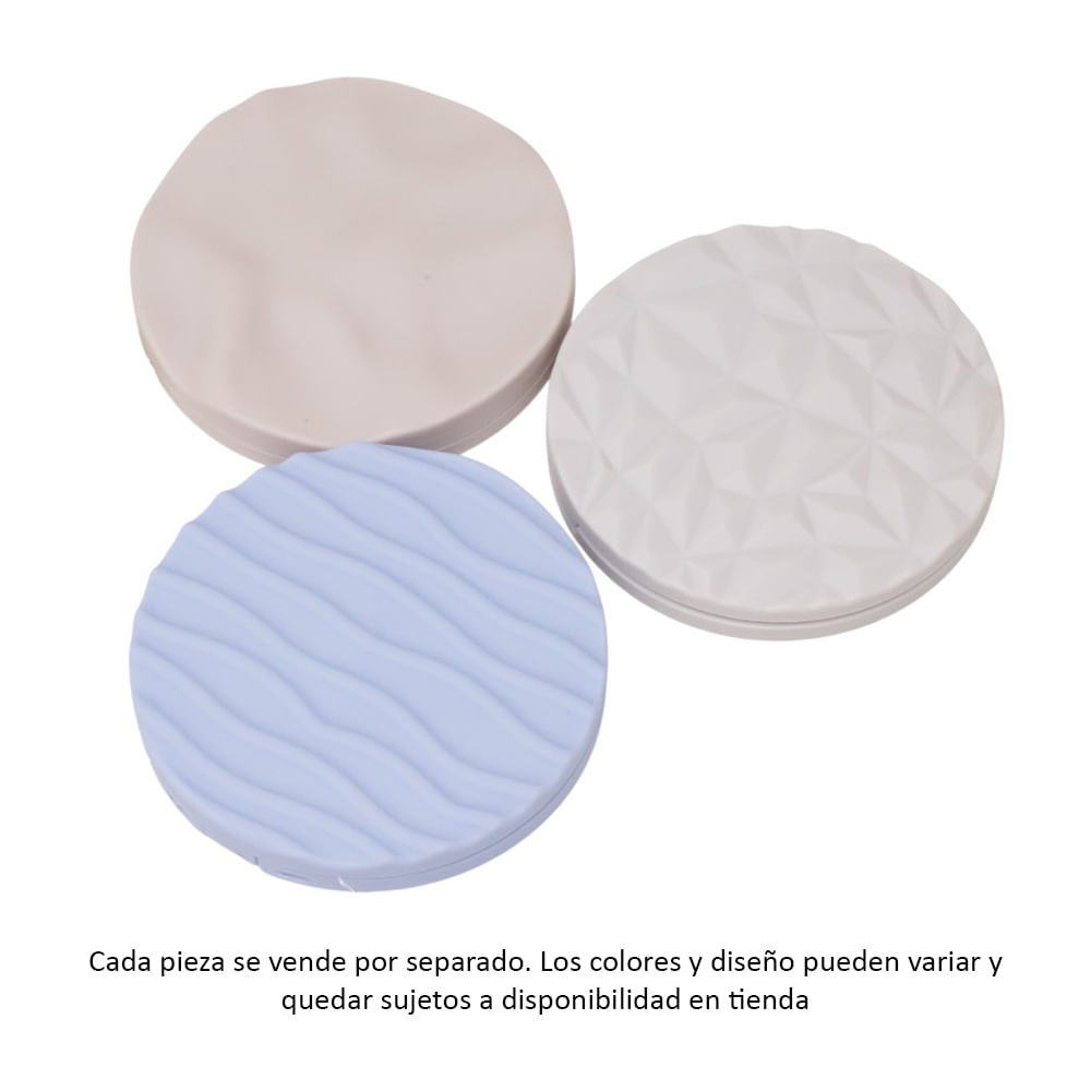 Espejo redondo con textura surtido 7.5 cm (1 pieza)