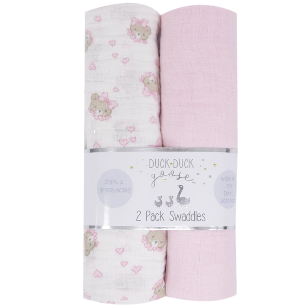 Set de 2 frazadas con estampado para bebé