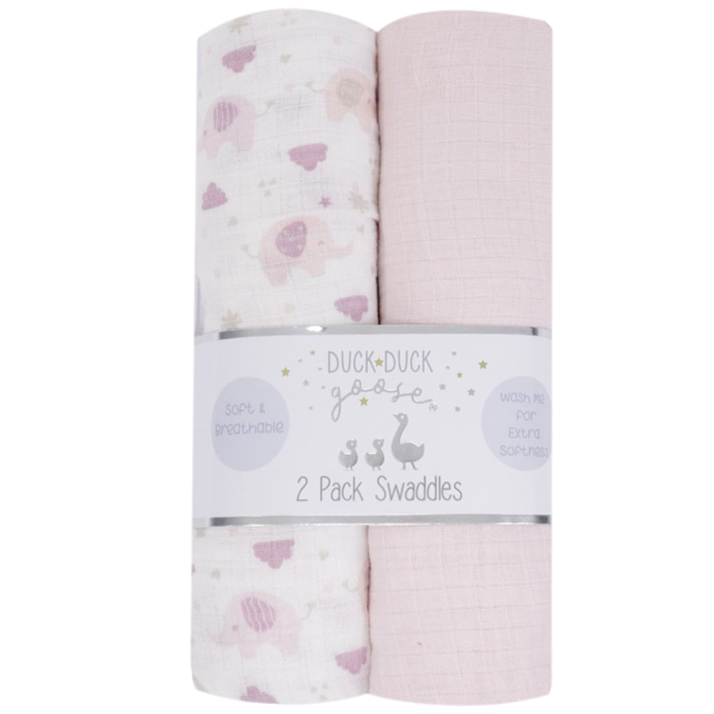 Set de 2 frazadas con estampado para bebé
