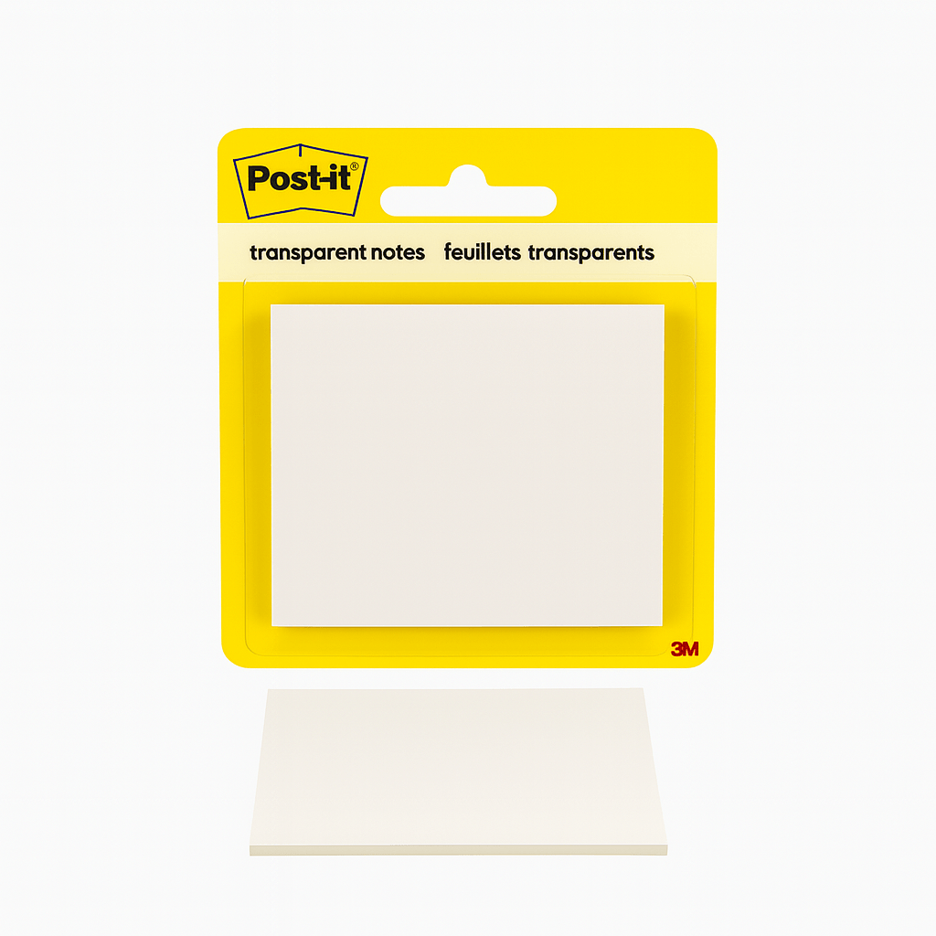 Nota adhesiva post-it 3x3 transparente