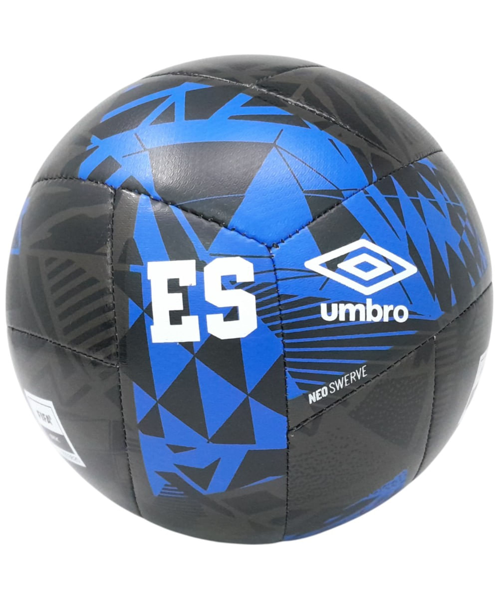 Balón de fútbol #5 El Salvador negro / blanco / azul