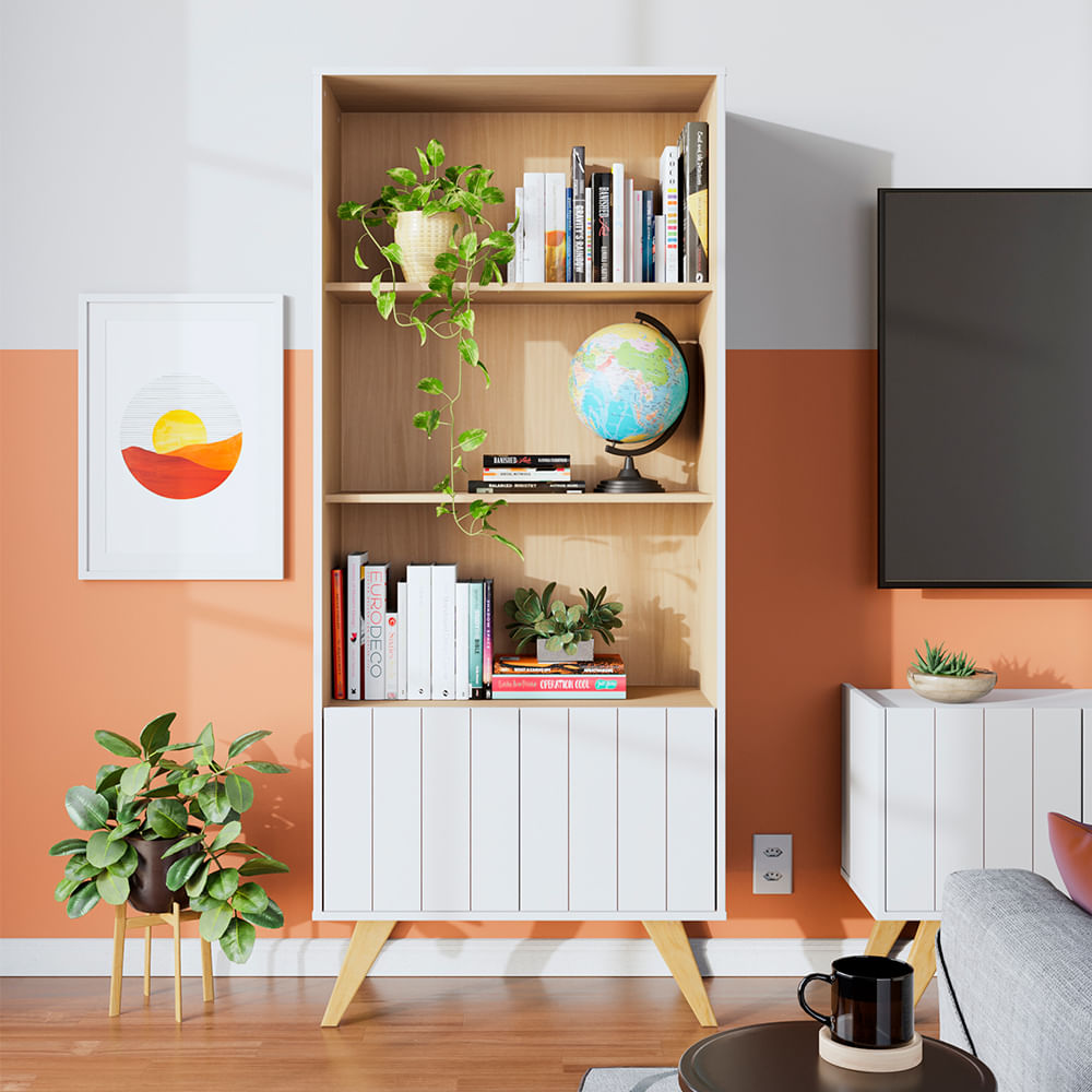 Librera vertical con repisas abiertas Link