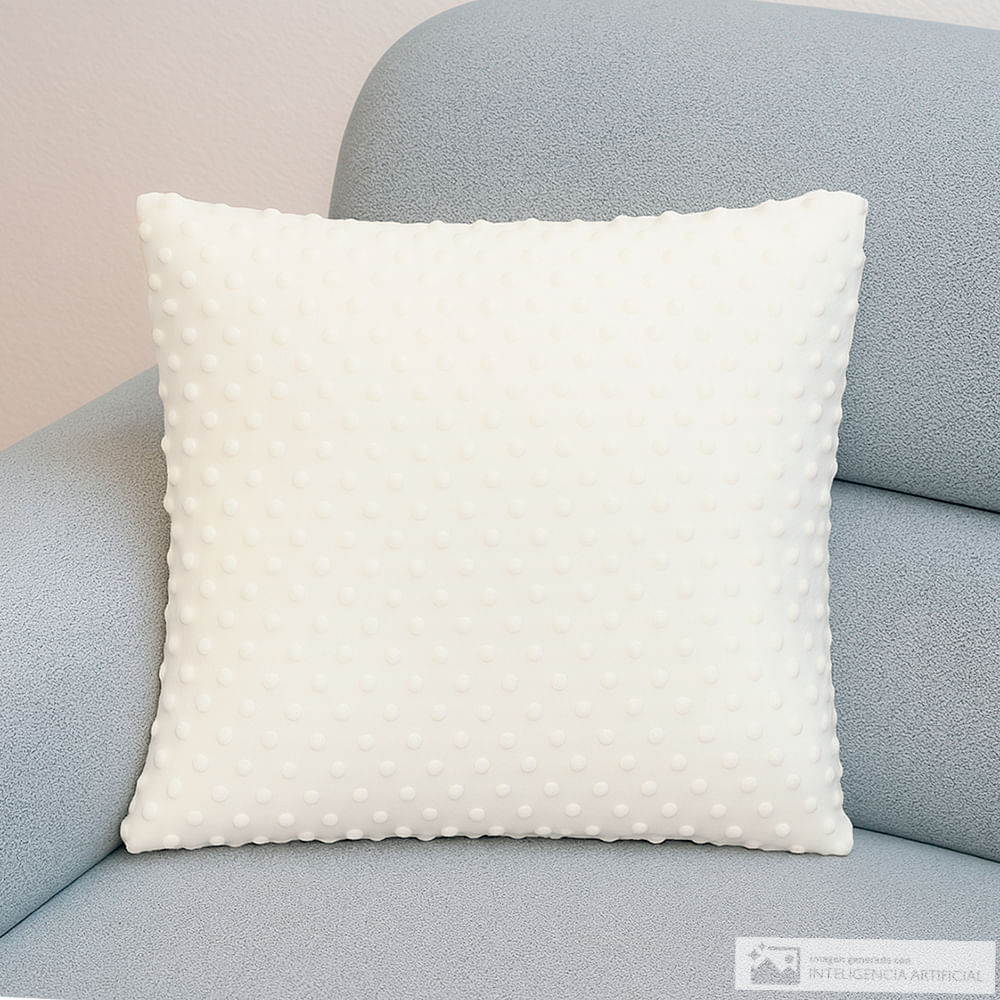 Cojín textura blanco 45x45 cm