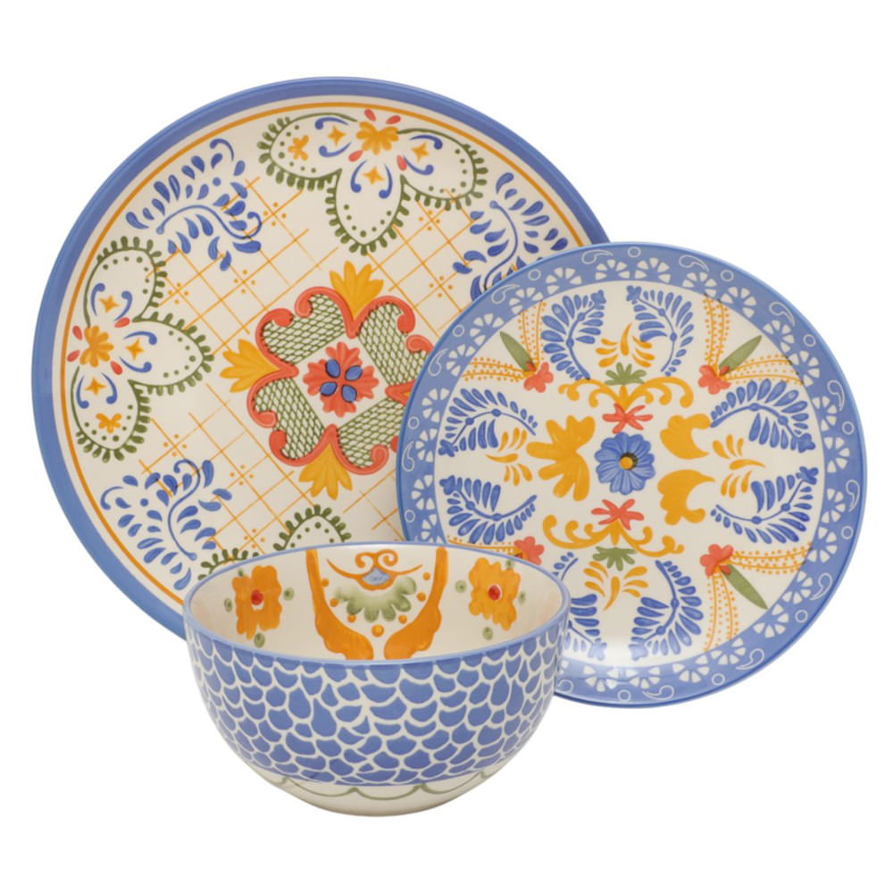 Vajilla Gibson tierra de cerámica 12 piezas