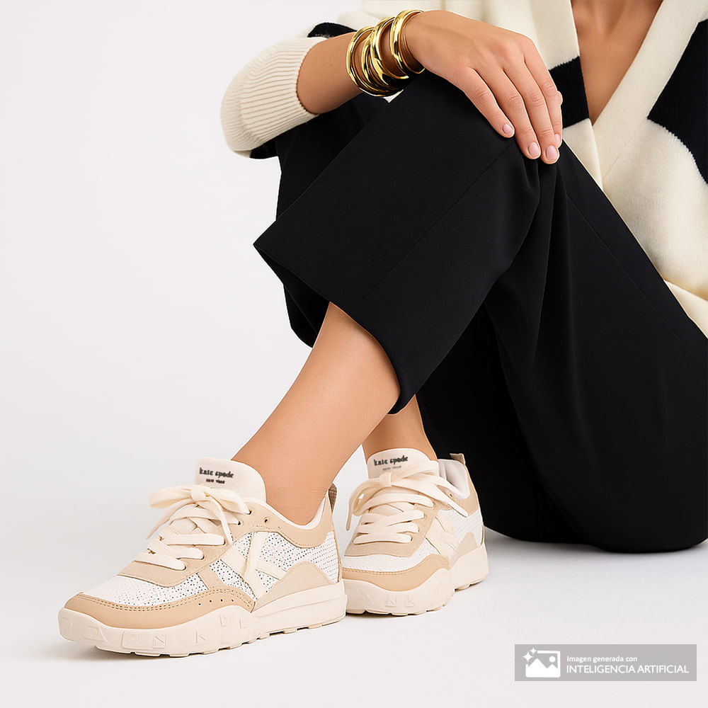 Zapato K As In Kate Spade Sneakers beige/café para mujer