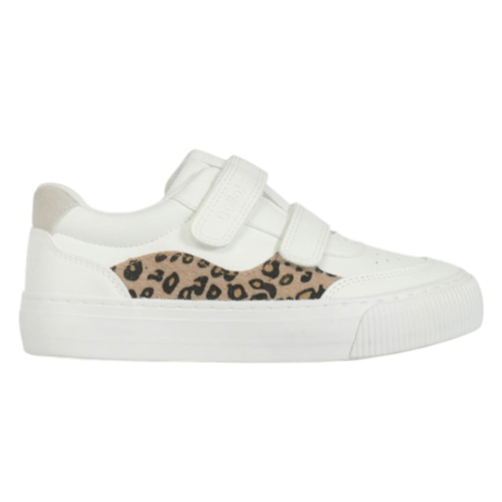 Zapato deportivo casual Colloky blanco para niña