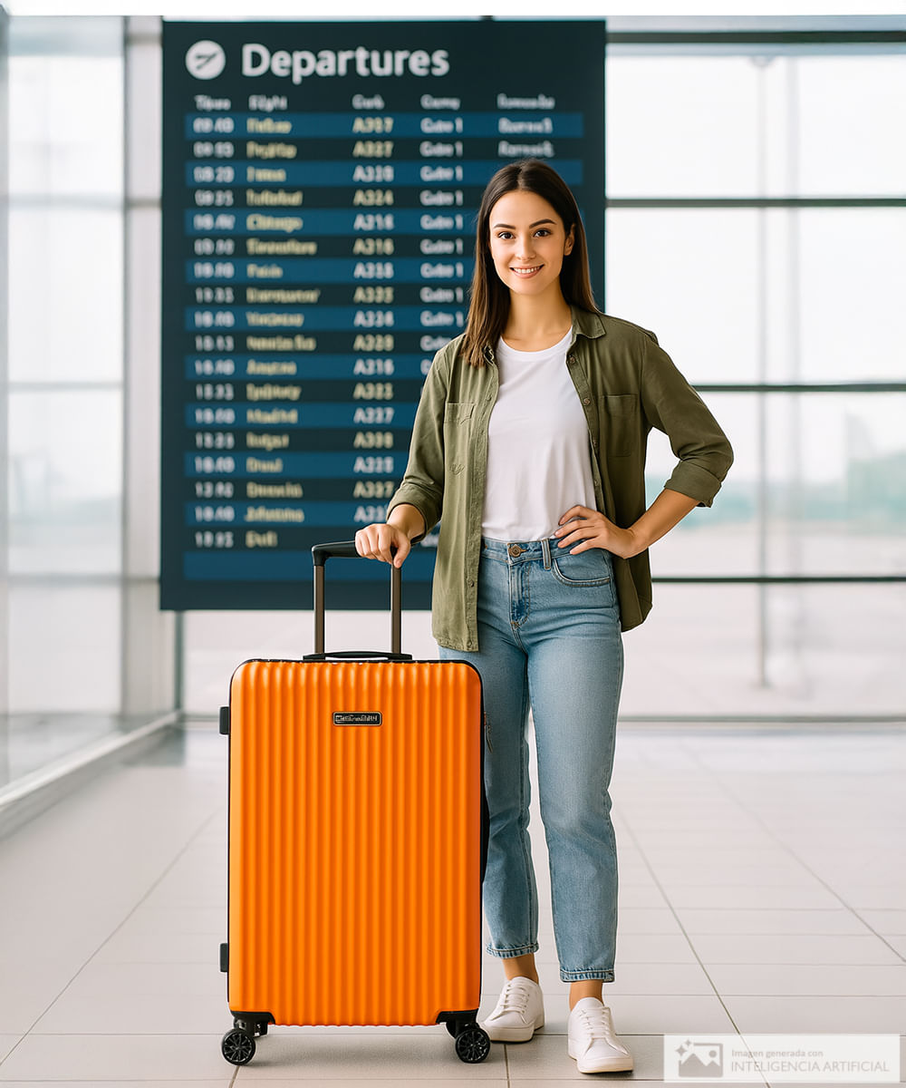 Maleta grande Swissbrand Riga 3.0 anaranjada