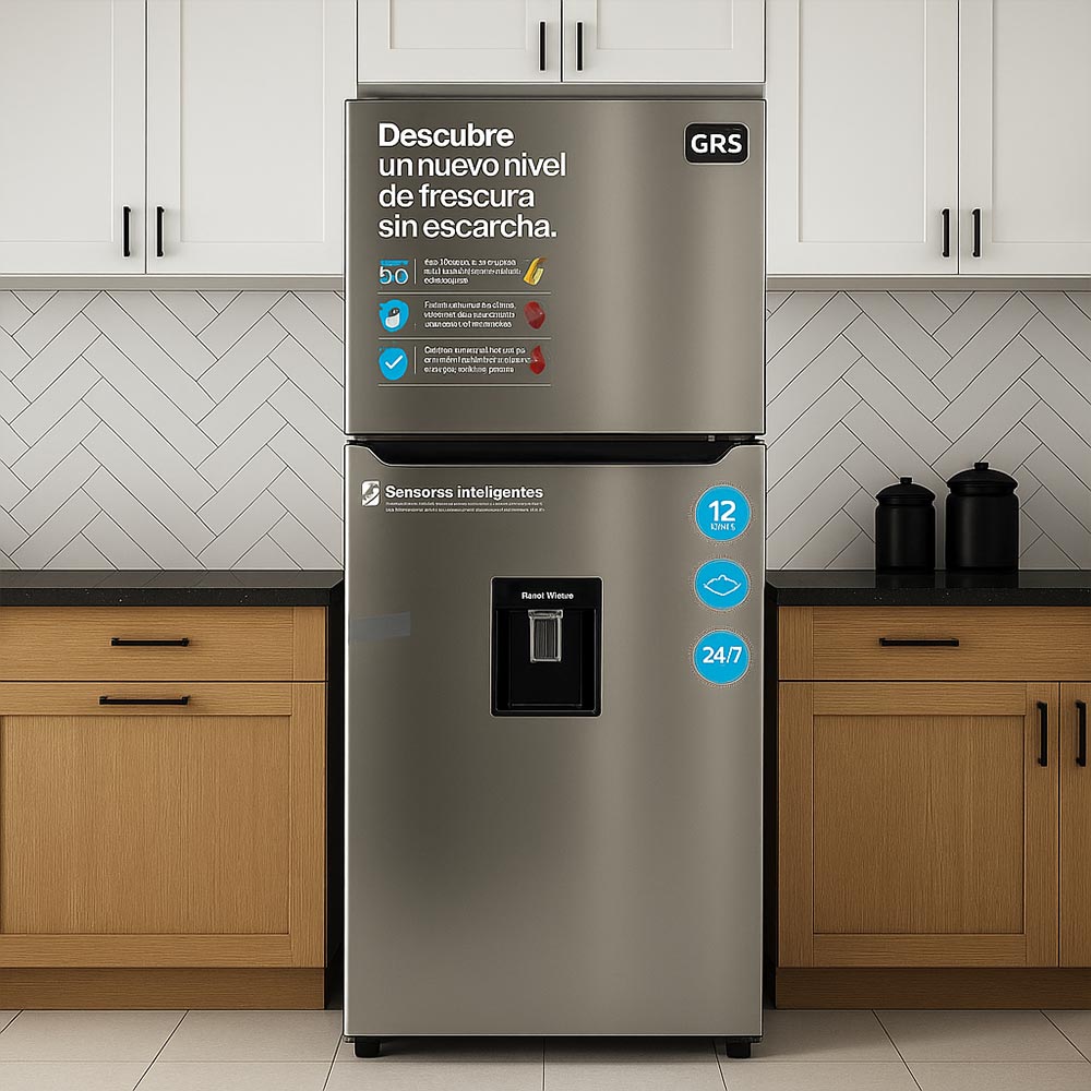 Refrigeradora titanium sin escarcha 250 L (9 PCU)