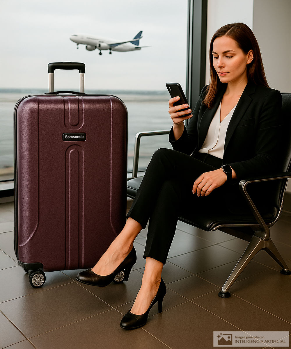 Maleta mediana Samsonite Fiero 3.0 morada