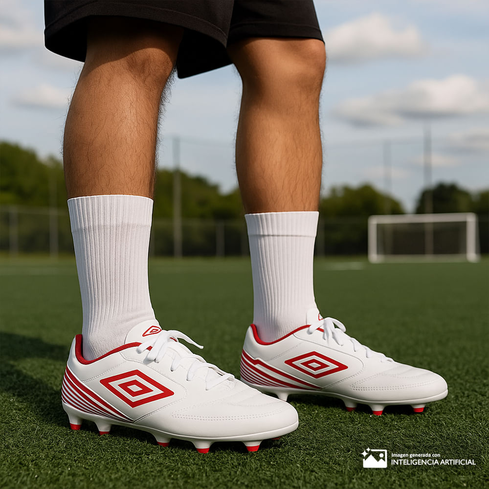 Zapatilla deportiva Umbro Classico XIII LT FG color blanco para hombre