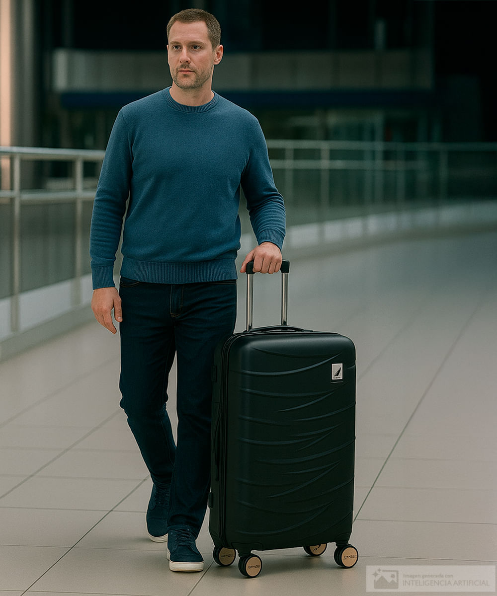 Maleta mediana Nautica negra