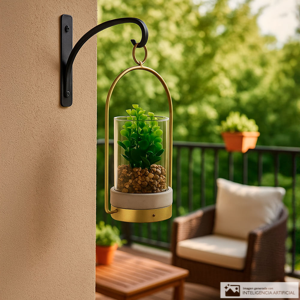 Planta artificial decorativa 12.5x9.5x24.5 cm