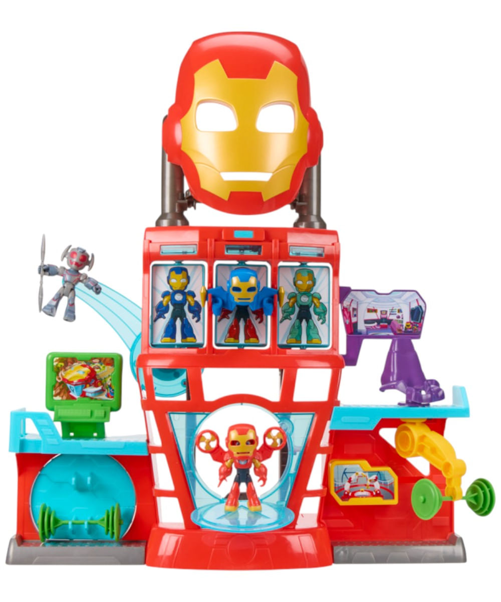 Iron man set cuartel gereneral incluye figuras y accesorios