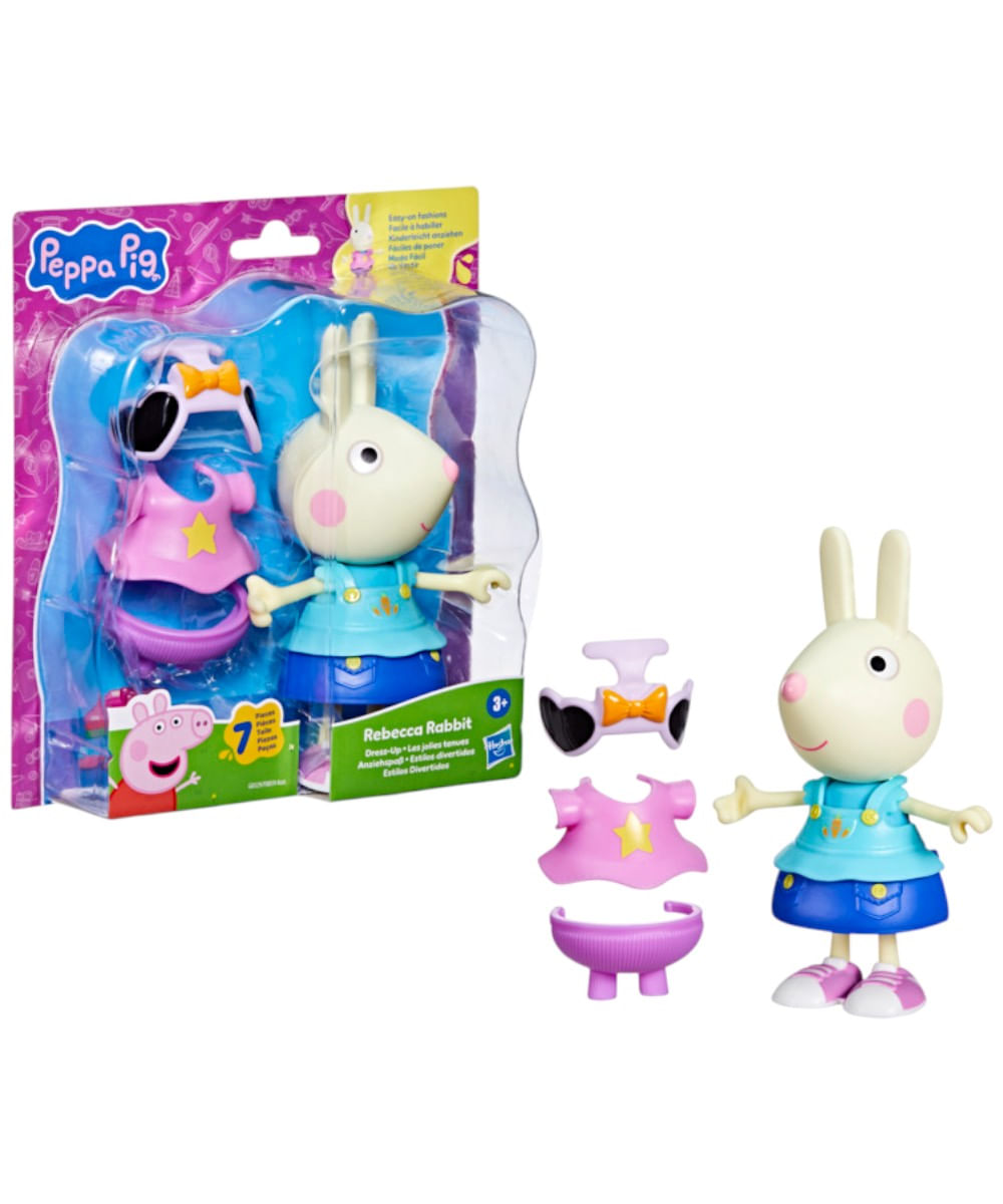 Peppa pig y sus amigos figura y disfraz paquete individual