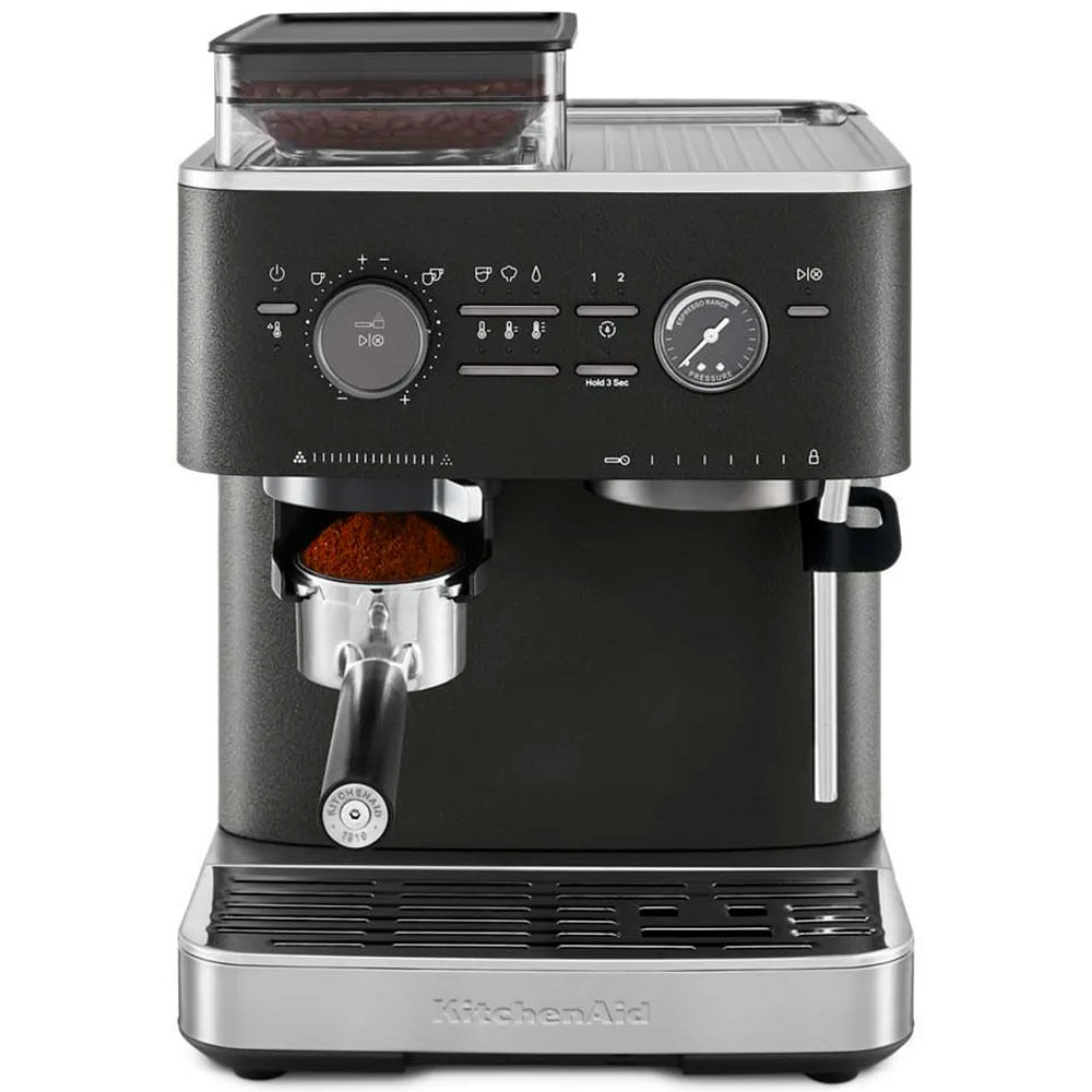 Maquina de café espresso Kitchen Aid semiautomática 2 tazas KES6551BK