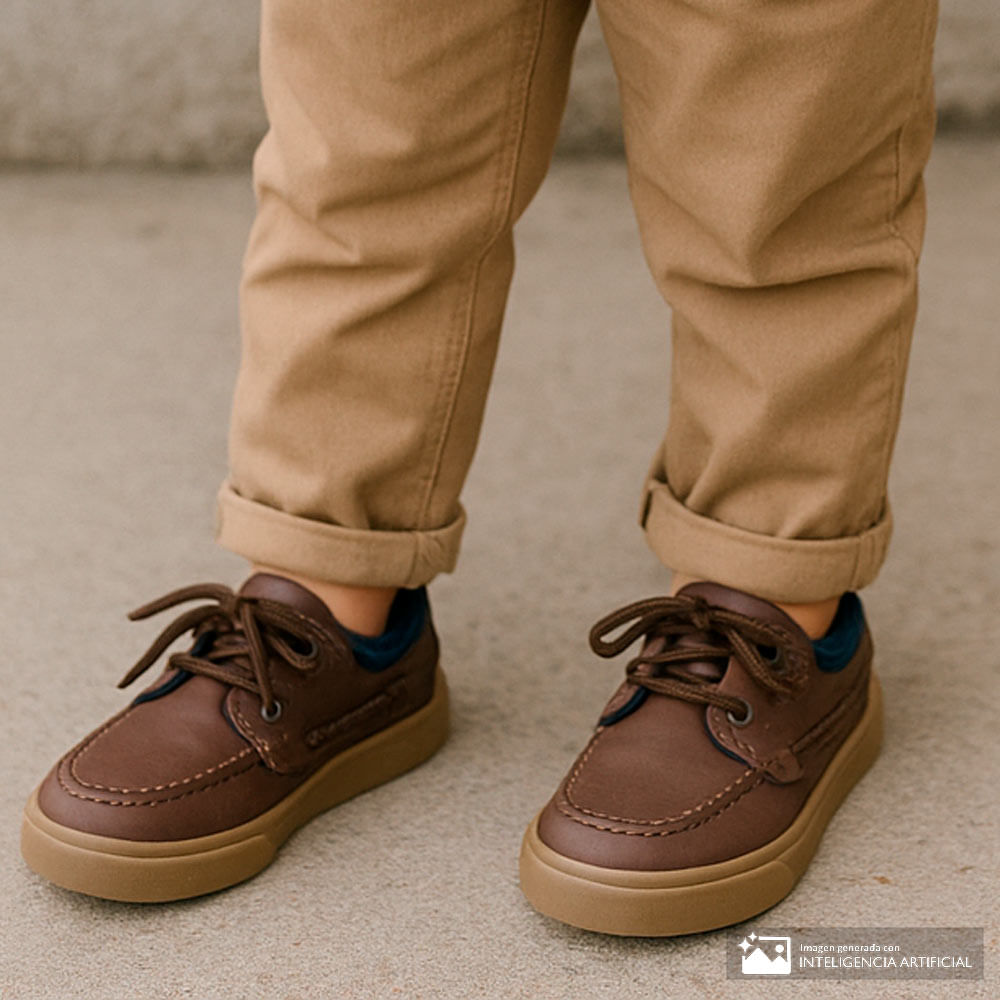 Calzado casual Nautica color café para niño