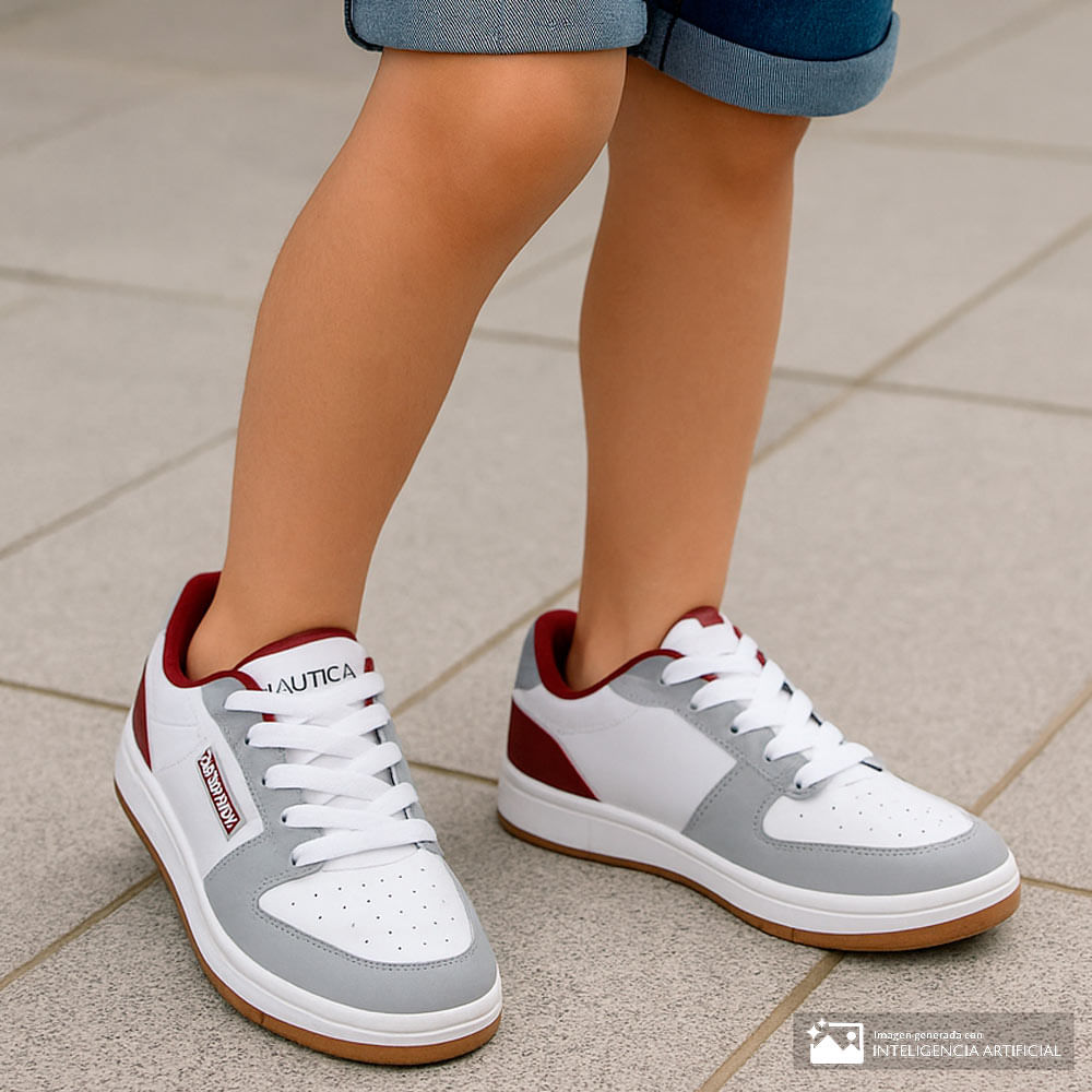 Zapato casual Nautica blanco para niño